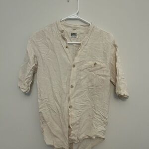 Natural Life Cream Button-Up Shirt